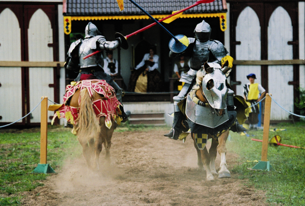 jousting horses